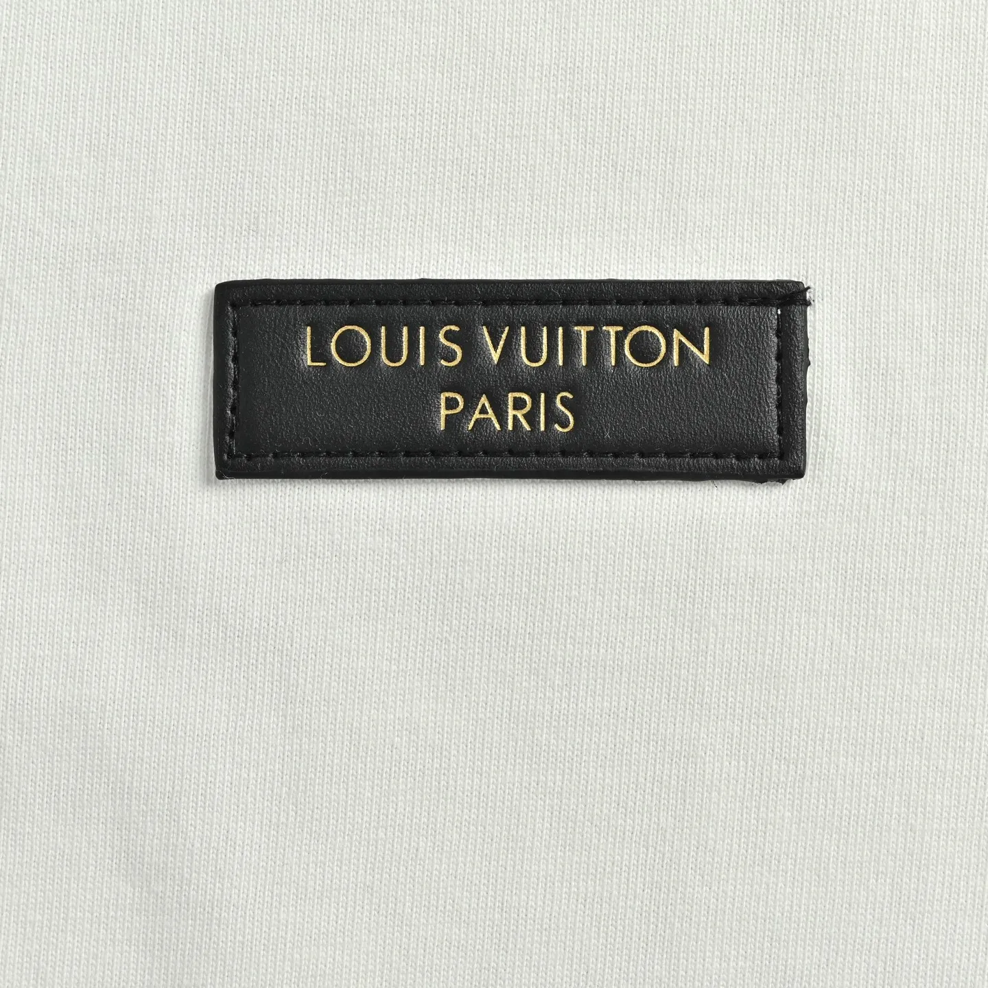 Louis Vuitton/Louis Vuitton 26ss leather chest label short sleeves